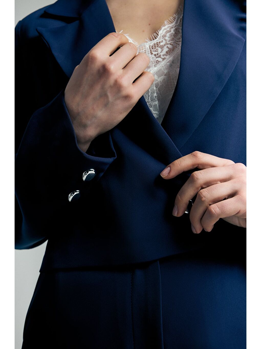 Mari Kısa Ceket - Lacivert-4