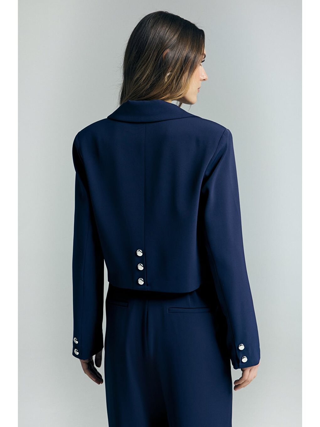 Mari Kısa Ceket - Lacivert-6