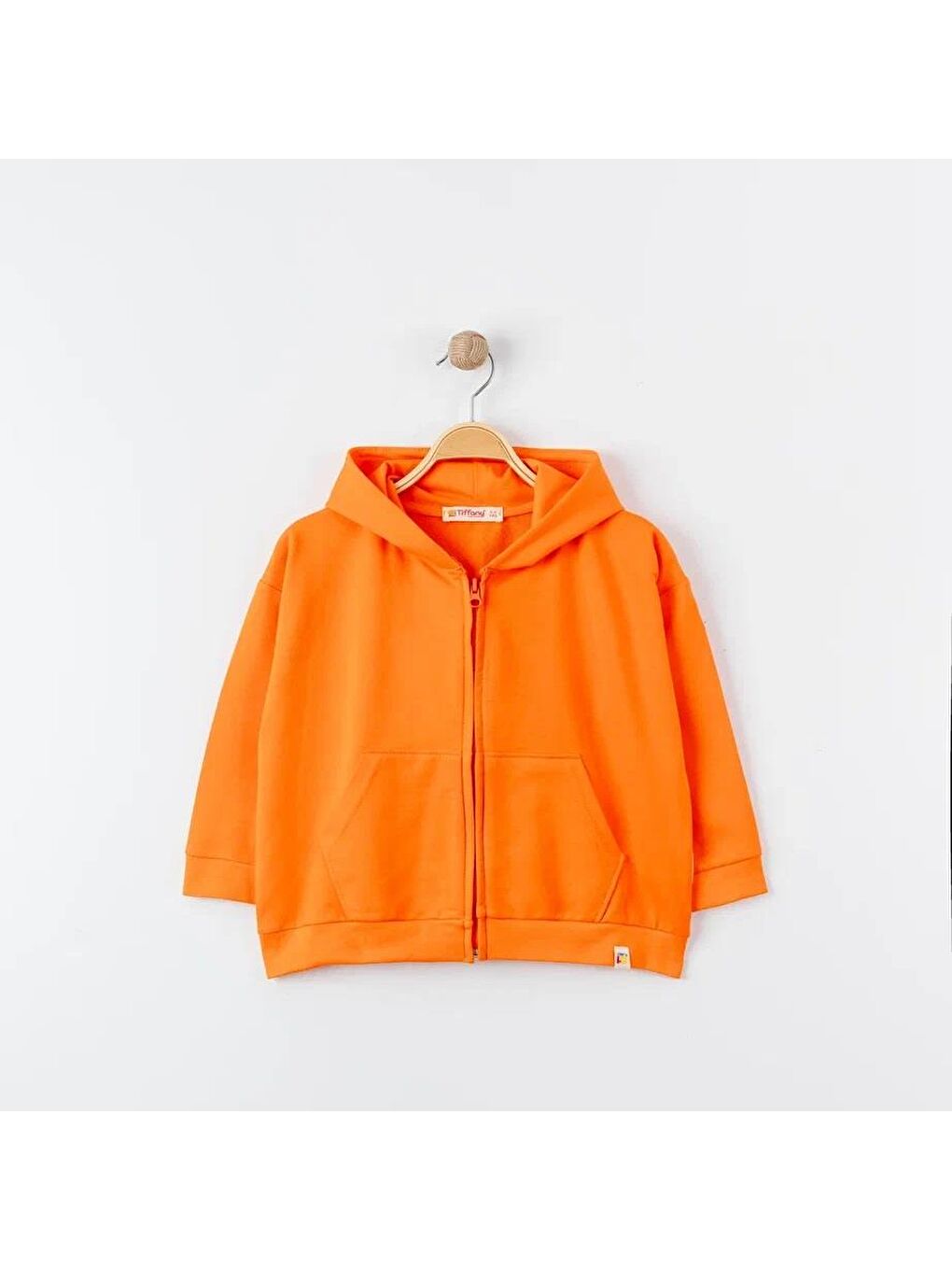 Turuncu Oversıze Eşofman Theme Kapüşonlu Fermuarlı Sweat