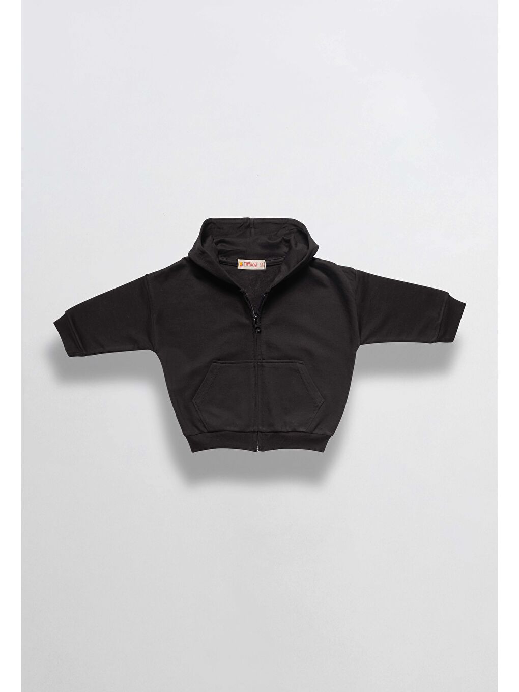 Siyah Oversıze Eşofman Theme Kapüşonlu Fermuarlı Sweat