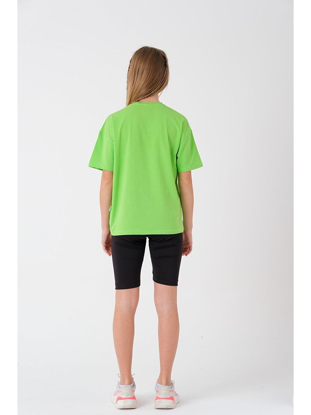 Yeşil Kız Çocuk Scuba Taytlı Volleyball Yazılı Takım 8-14 Yaş T2063-4