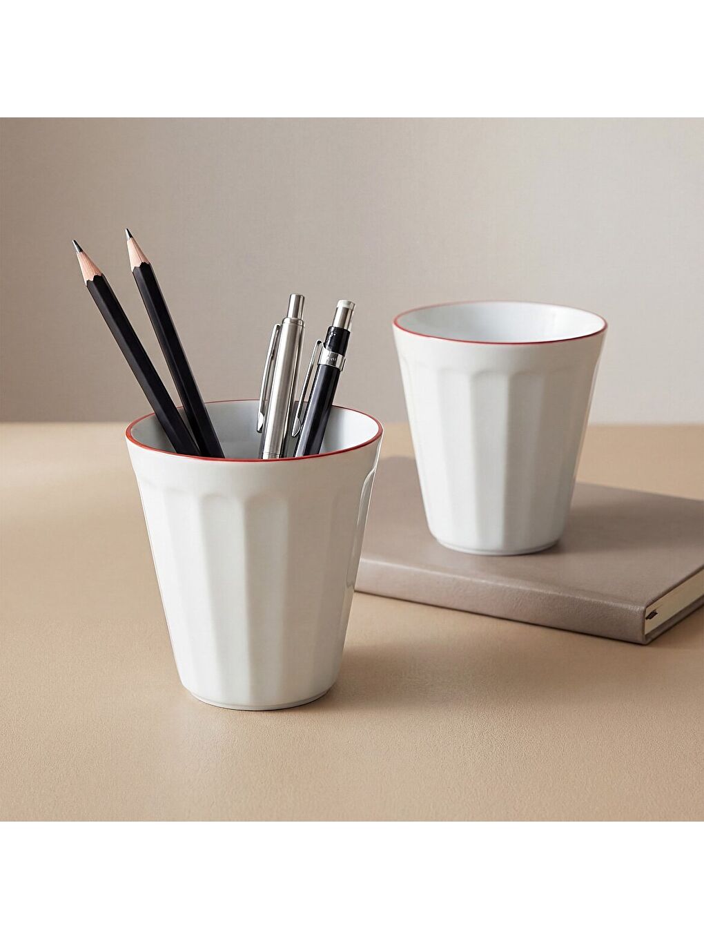 Ekru Güral Rölyefli Çok Amaçlı İkili Sunum Bardak Seti Bordo 383 Cc-1