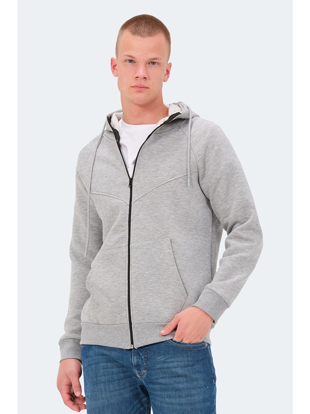 SLAZENGER Koyu Gri KAZUE I Erkek Sweatshirt Koyu Gri