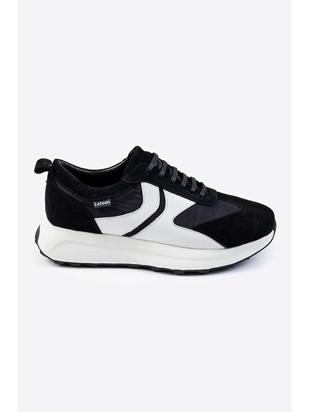 Siyah LTN-S01 Deri Erkek Sneaker