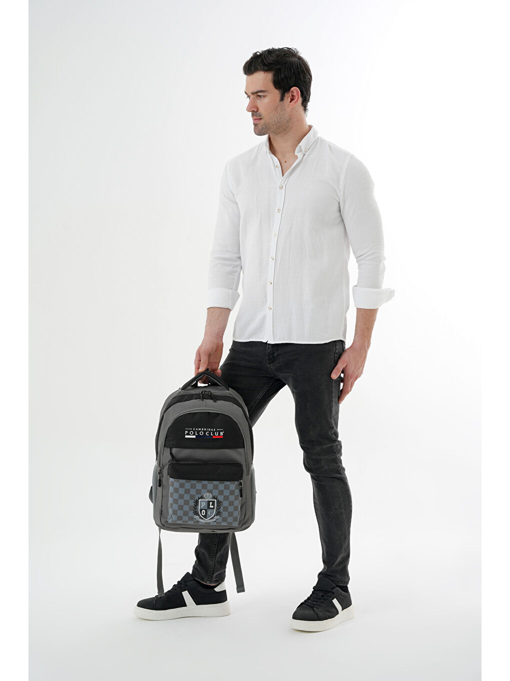 Gri Çok Amaçlı Unisex Sırt Çantası-1