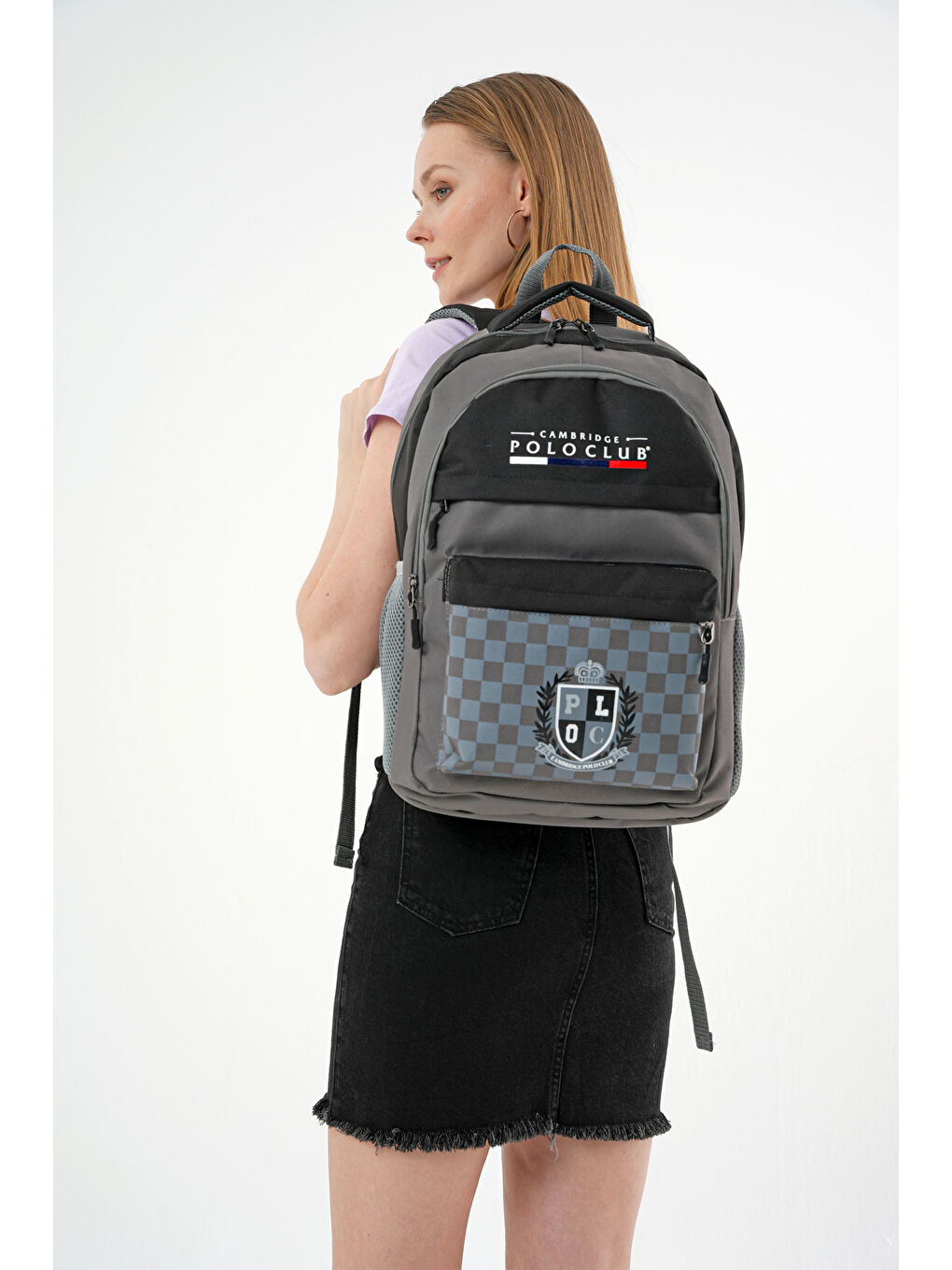 Gri Çok Amaçlı Unisex Sırt Çantası-2