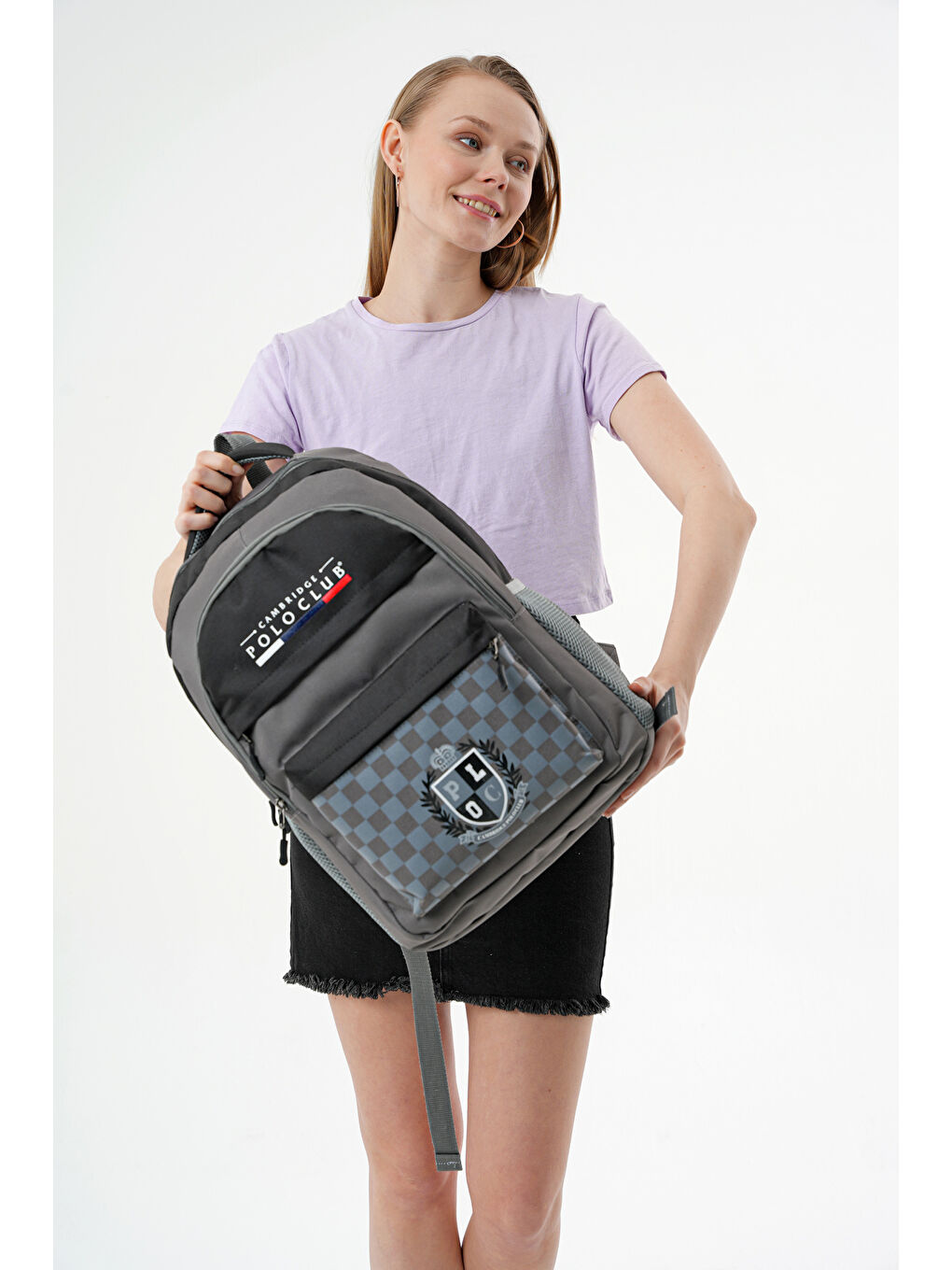 Gri Çok Amaçlı Unisex Sırt Çantası-3