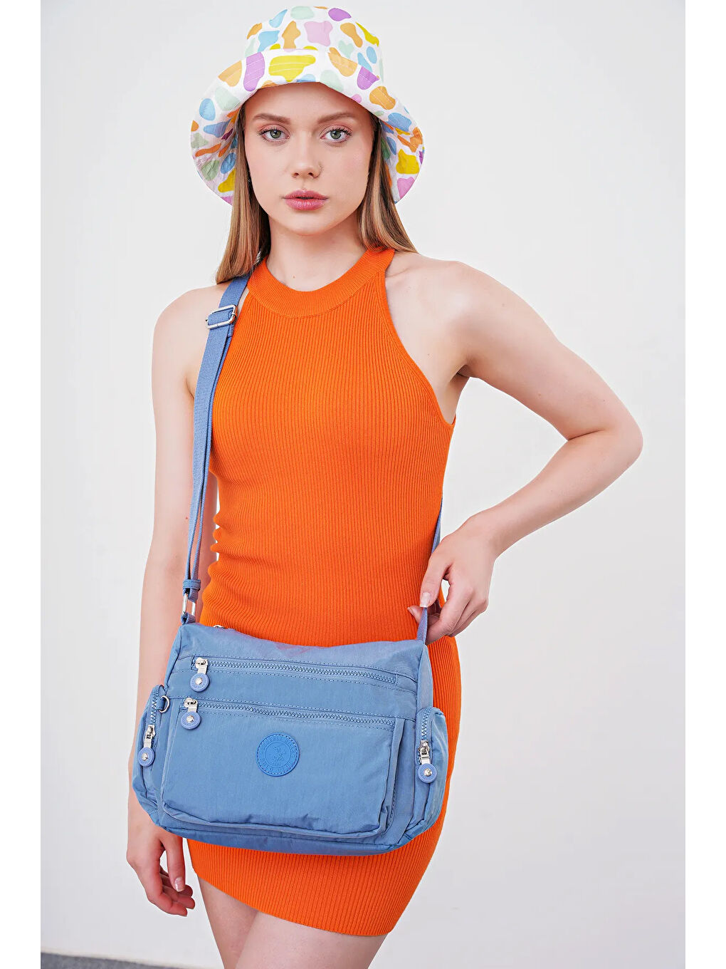 Mavi Çapraz Askılı Kadın Çanta BHPC6003-7