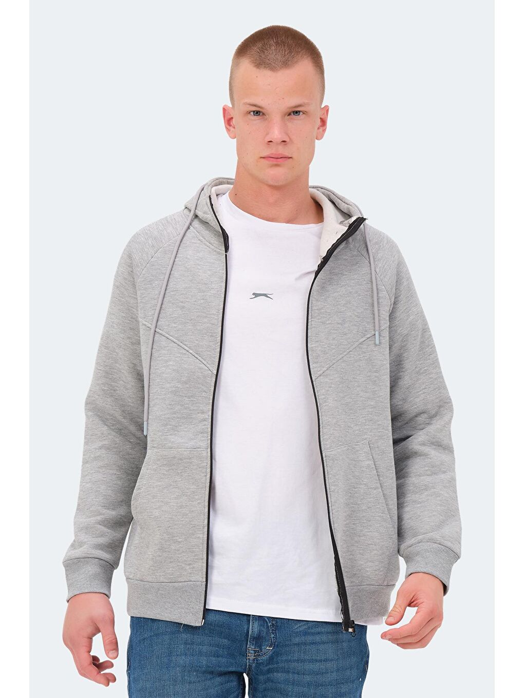 SLAZENGER Koyu Gri KAZUE I Erkek Sweatshirt Koyu Gri - 3