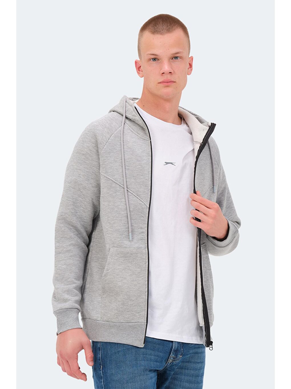 SLAZENGER Koyu Gri KAZUE I Erkek Sweatshirt Koyu Gri - 4