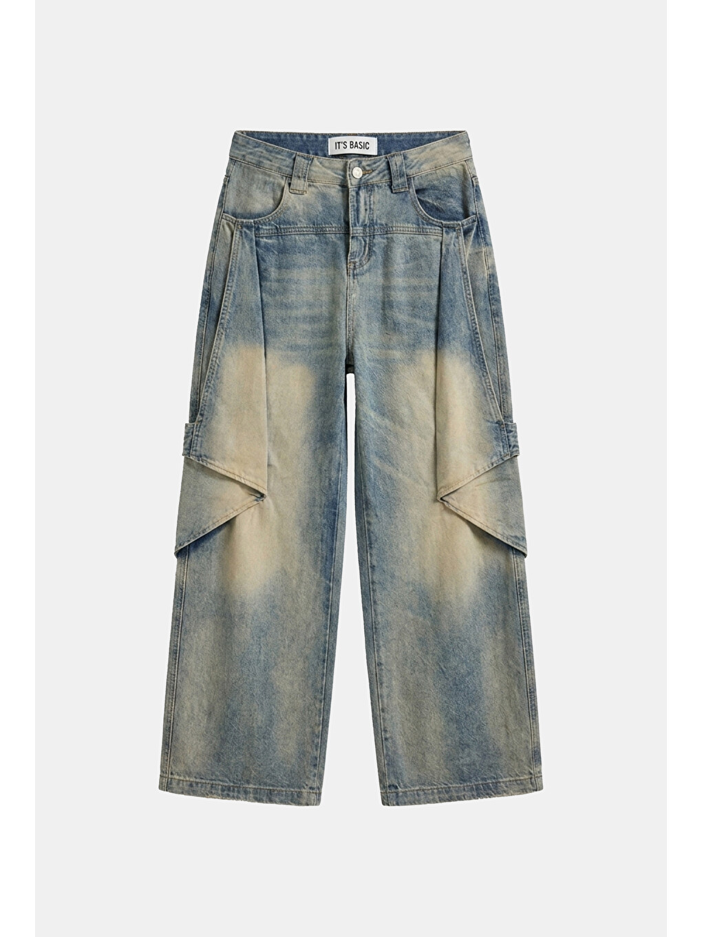 Mavi Kadın Jean Rengi Baggy Fit T13t Özel Tasarım Denim Jean-3