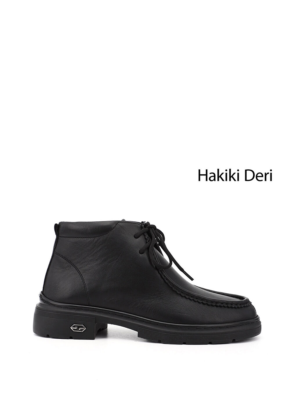 Siyah Kadın AÇIK SİYAH Bağcıklı Hakiki Deri Comfort Bot