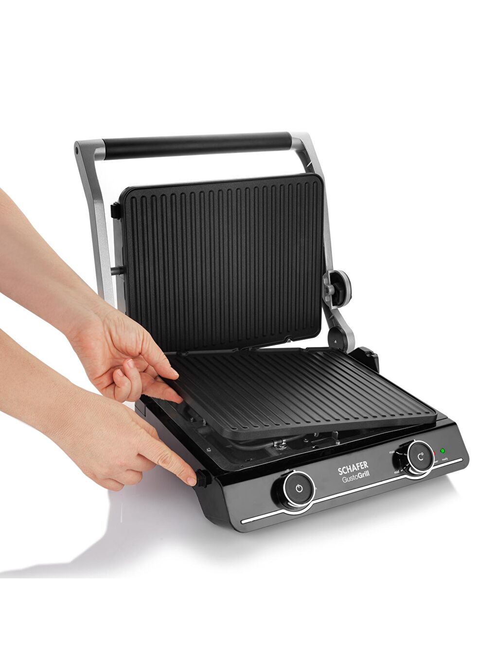Gusto Grill Izgara Ve Tost Makinesi-Inox-8
