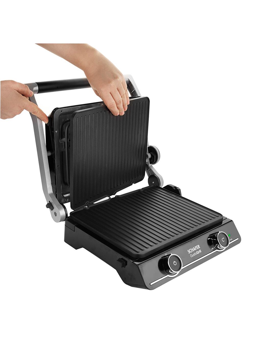 Gusto Grill Izgara Ve Tost Makinesi-Inox-9