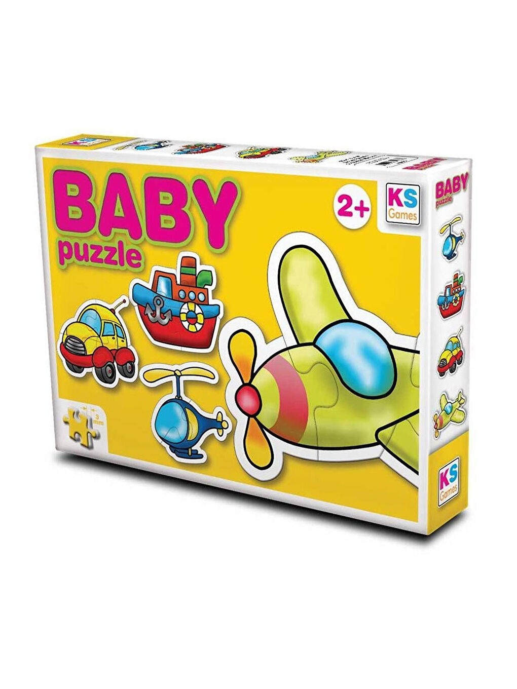 KS GAMES Renksiz Baby Puzzle Baby Puzzle Ulaşım 12003