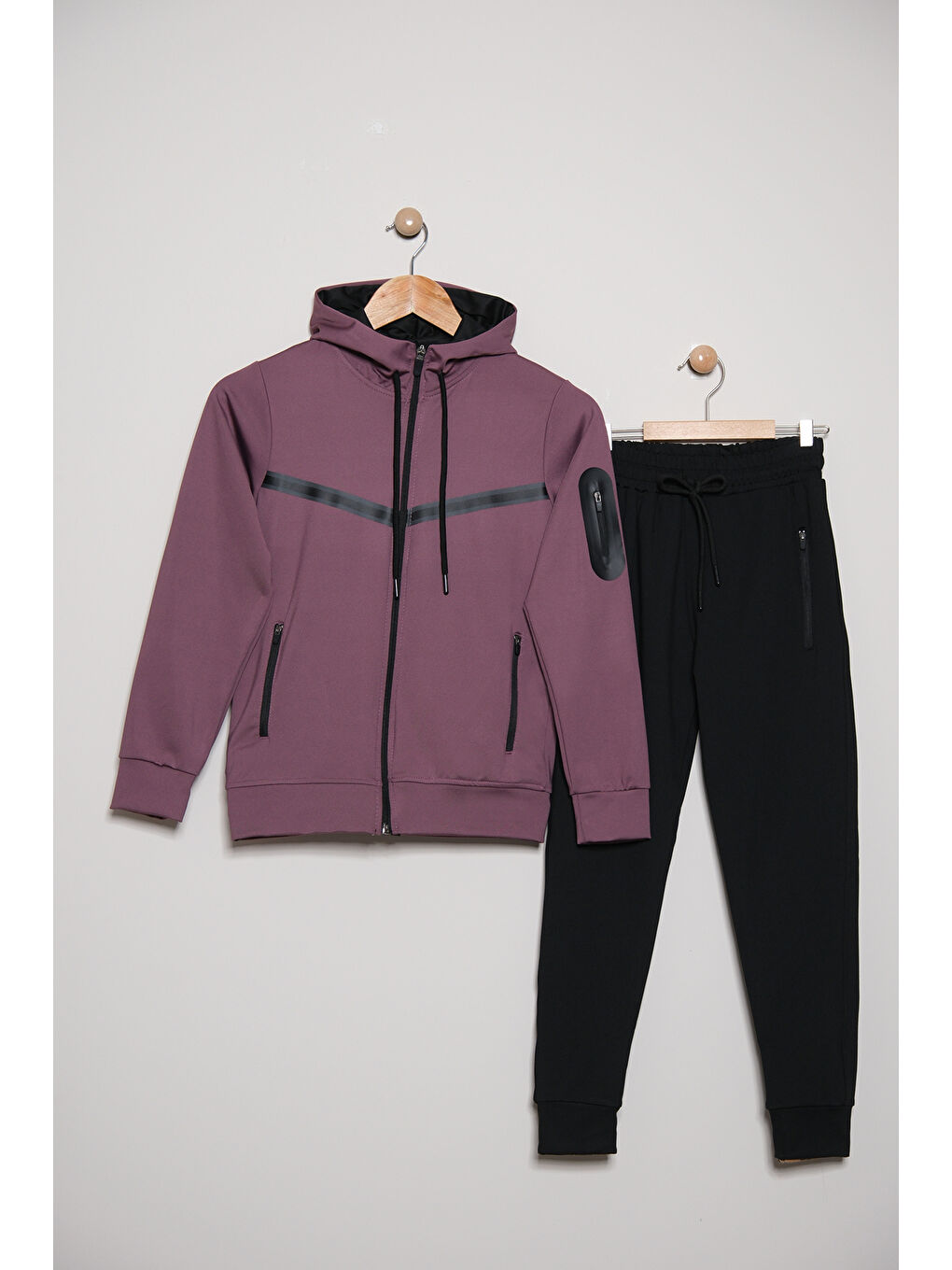 Mürdüm Unısex Dalgıç Kumaş Kapüşonlu Eşofman Takımı ESF 600