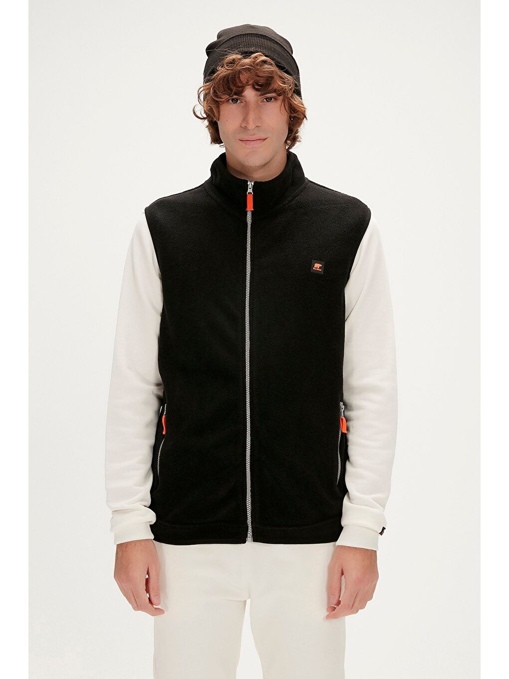 Burner Vest Siyah Erkek Polar Yelek