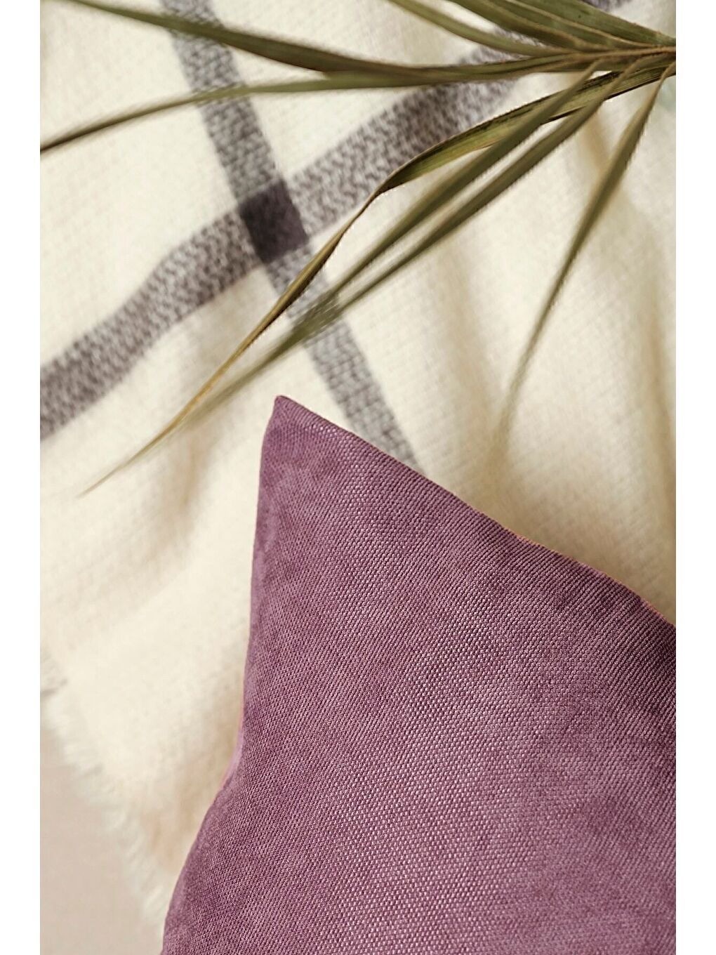 Pembe Panoroma Süet Dokulu Düz Punch (Panç) İçin Uygun Pudra 40x40 Dekoratif Kırlent Kılıfı-2