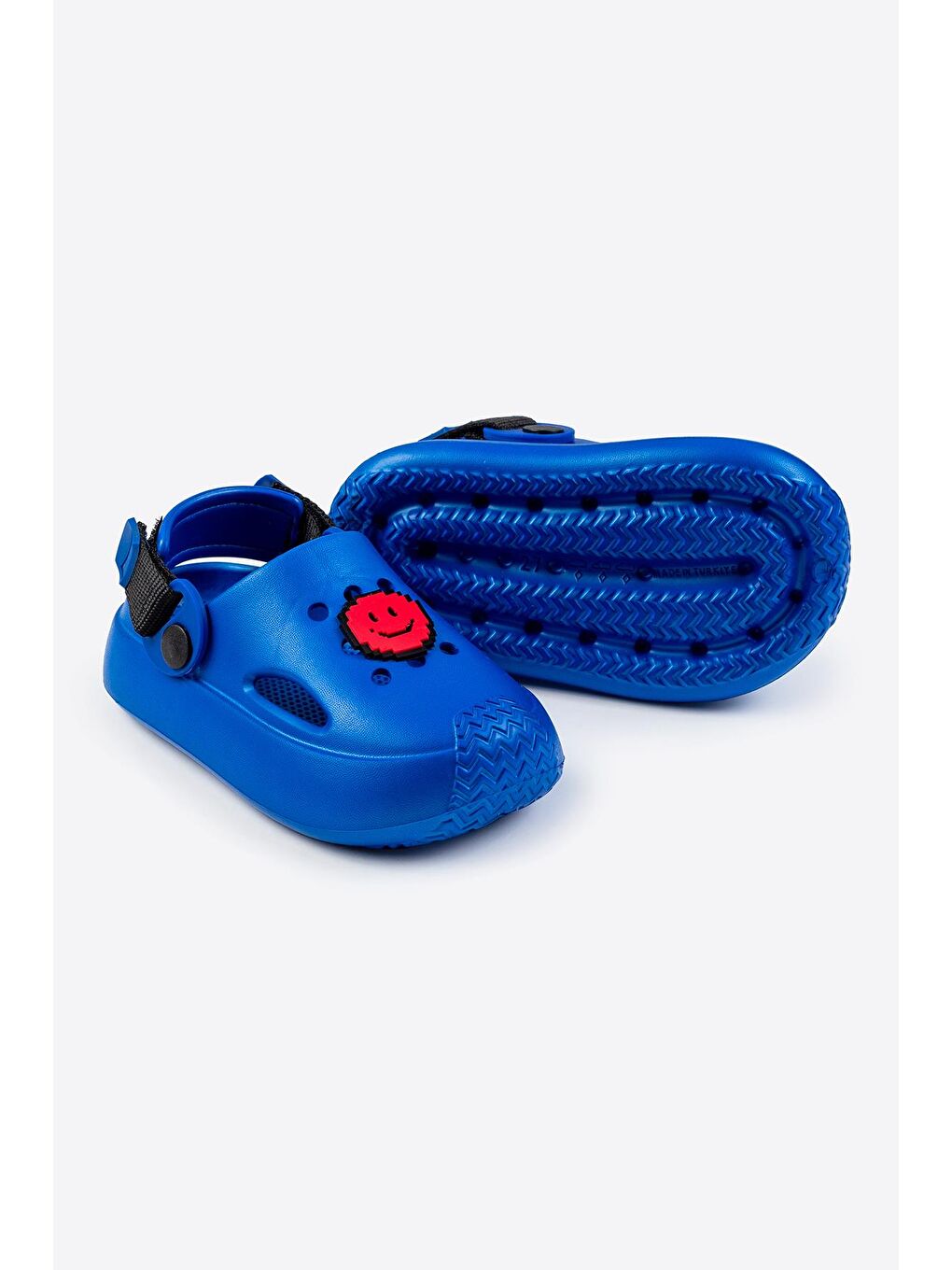 Mavi Çocuk EVA Terlik - Gülen Yüz Detaylı-3