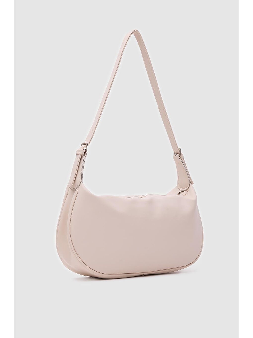 Ekru Emma Basic Baget Çanta Krem-1