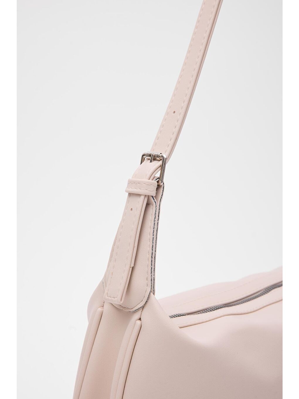 Ekru Emma Basic Baget Çanta Krem-3