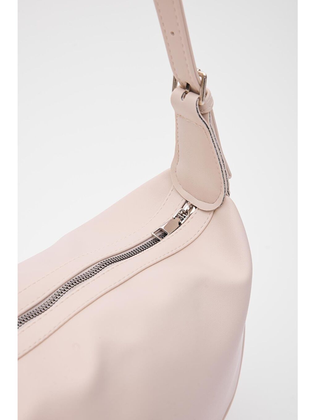 Ekru Emma Basic Baget Çanta Krem-4