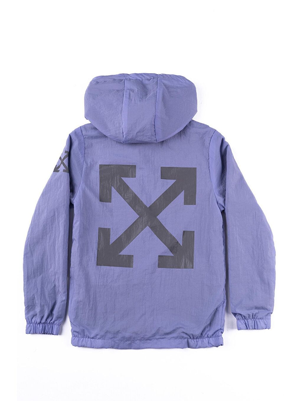 Lila Kapüşonlu Su Geçirmez Kız Çocuk Yağmurluk Mont-3