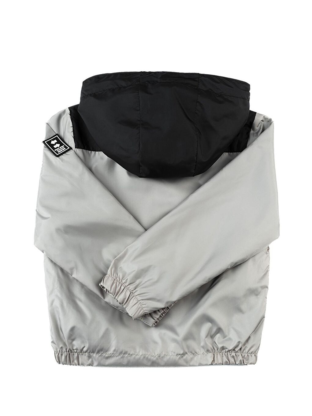 Bej Erkek Çocuk Kapüşonlu Su Geçirmez Yağmurluk-3