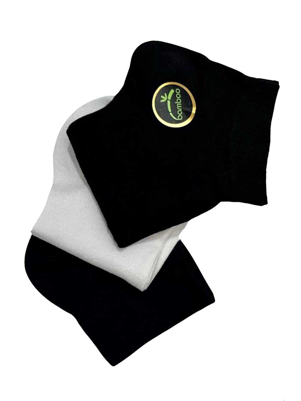 Beyaz Kadın 3 lü Bambu Patik Çorap Seti 20538-1