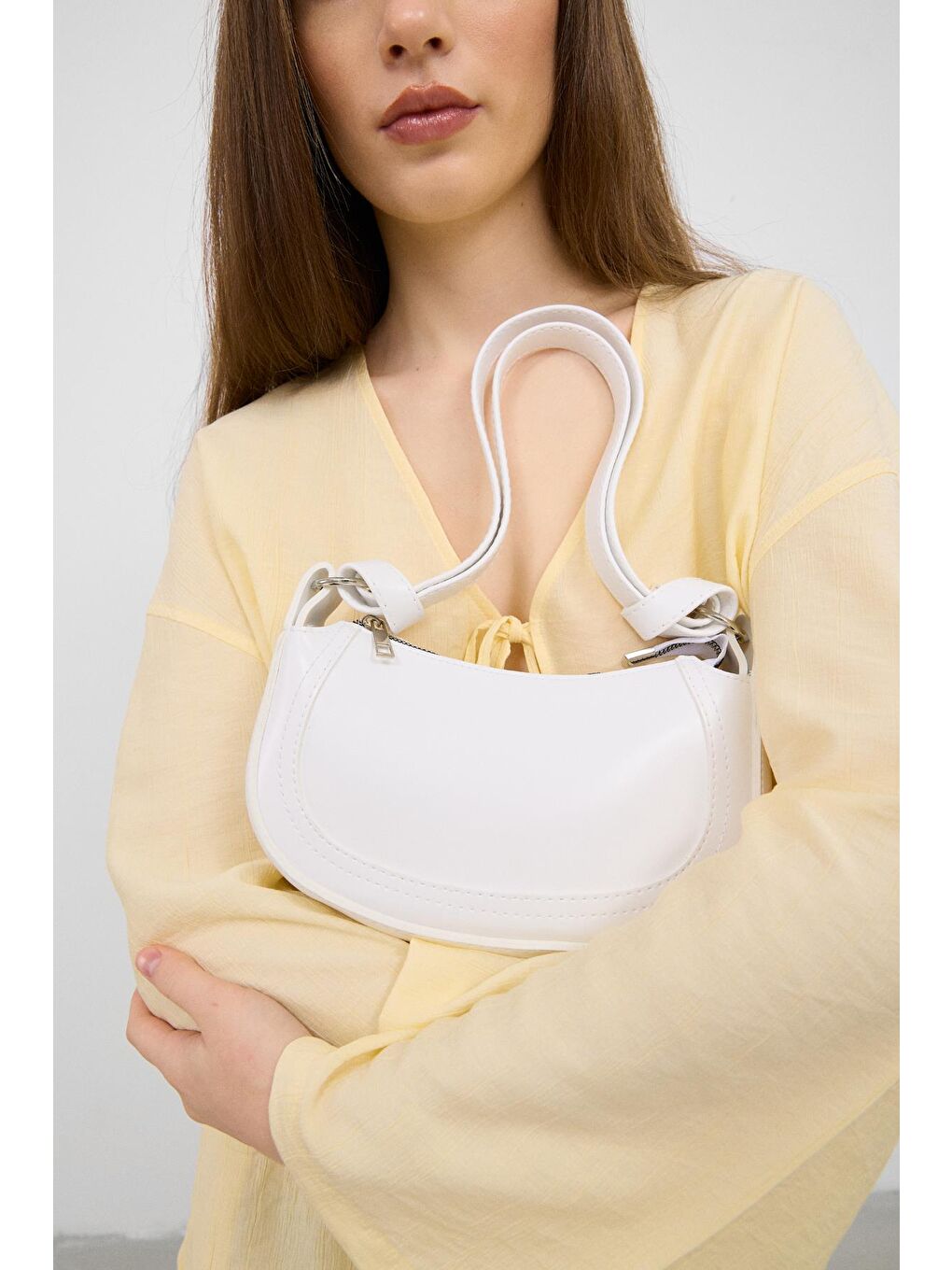 Gior Baget Çanta Beyaz-1