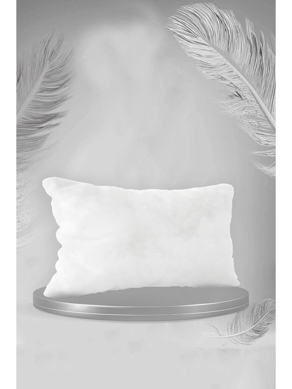 Beyaz Ölçü Seçenekli Kırlent Iç Yastığı Boncuk Silikonlu Antibakteriyel Yastık Dolgun Dik Iç Dolgu-1