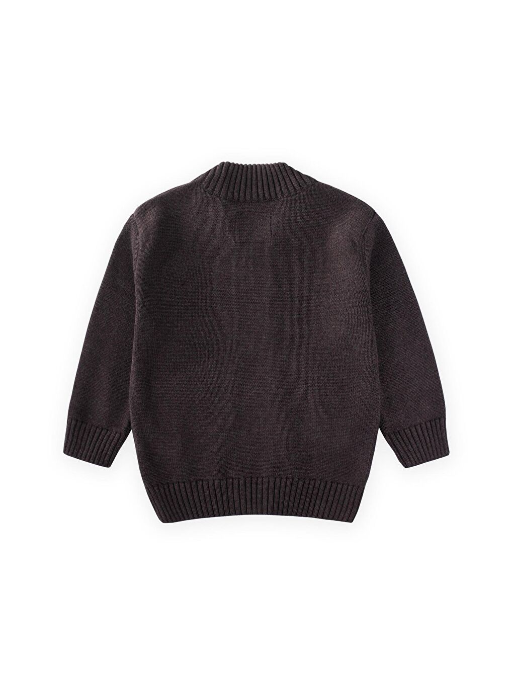 Kahverengi Triko Cepli Hırka 2-11 Yaş Kahve-1