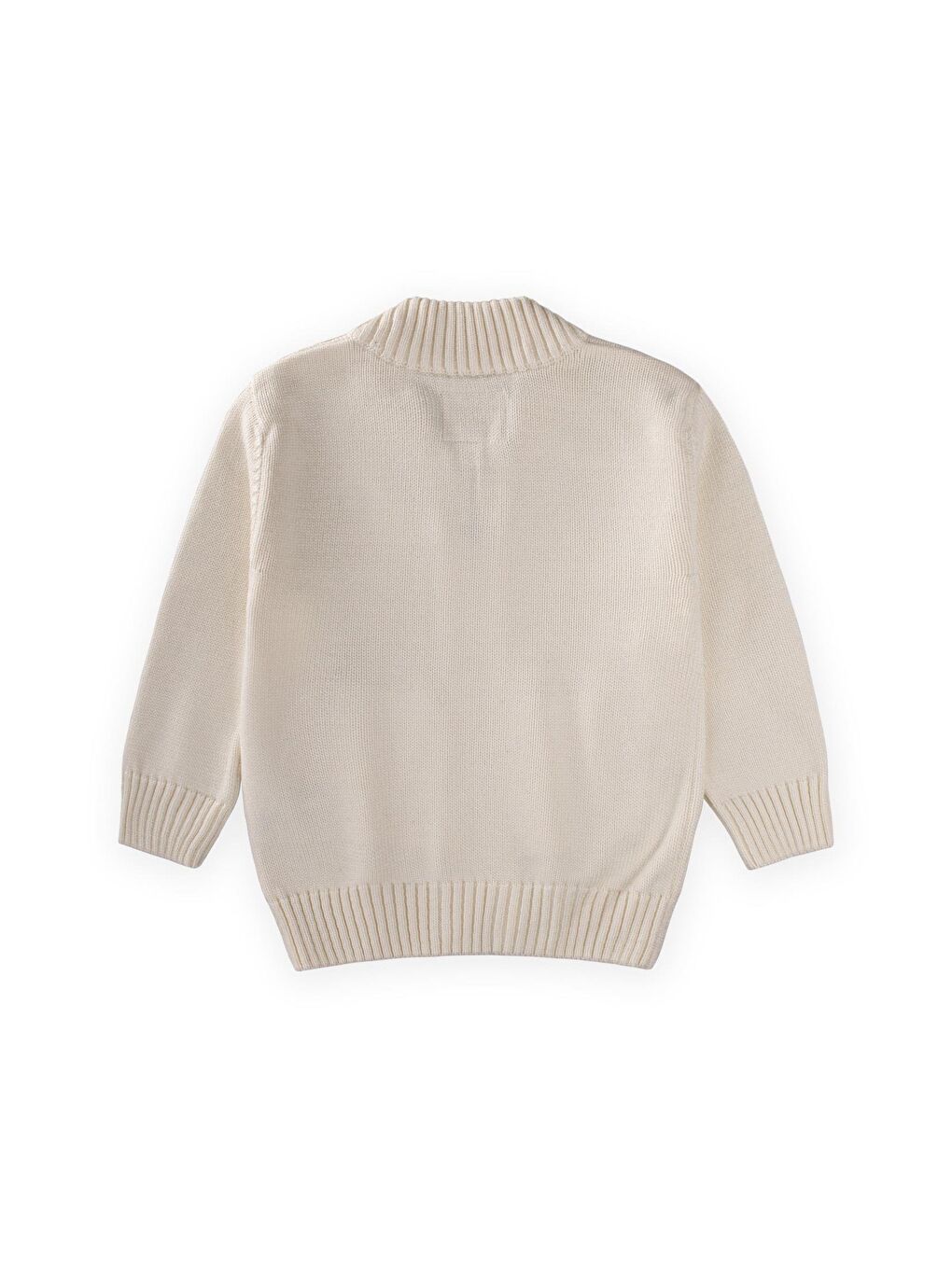 Triko Cepli Hırka 2-11 Yaş Ekru-1