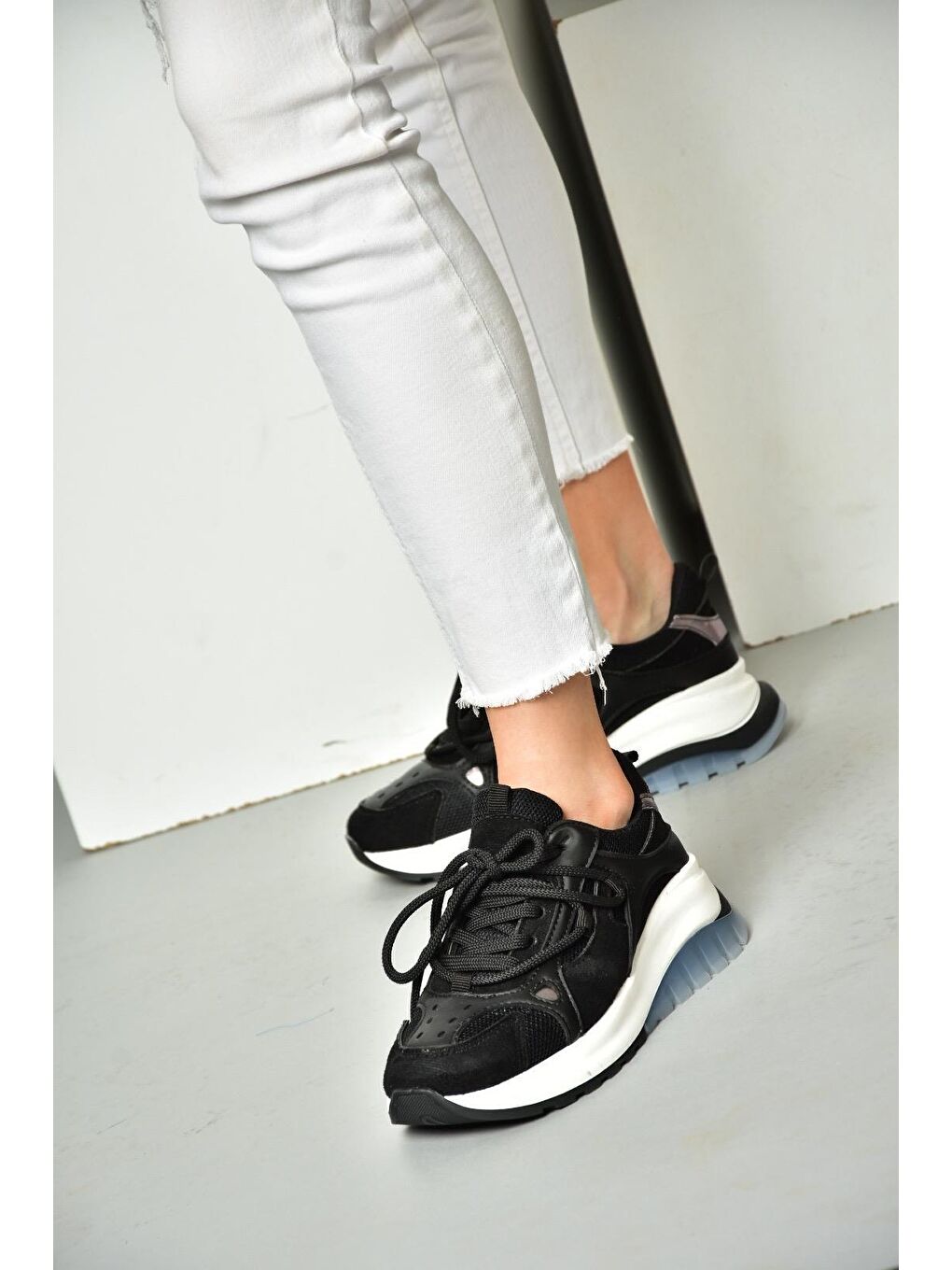 S9734131 Siyah Kadın Sneakers-2