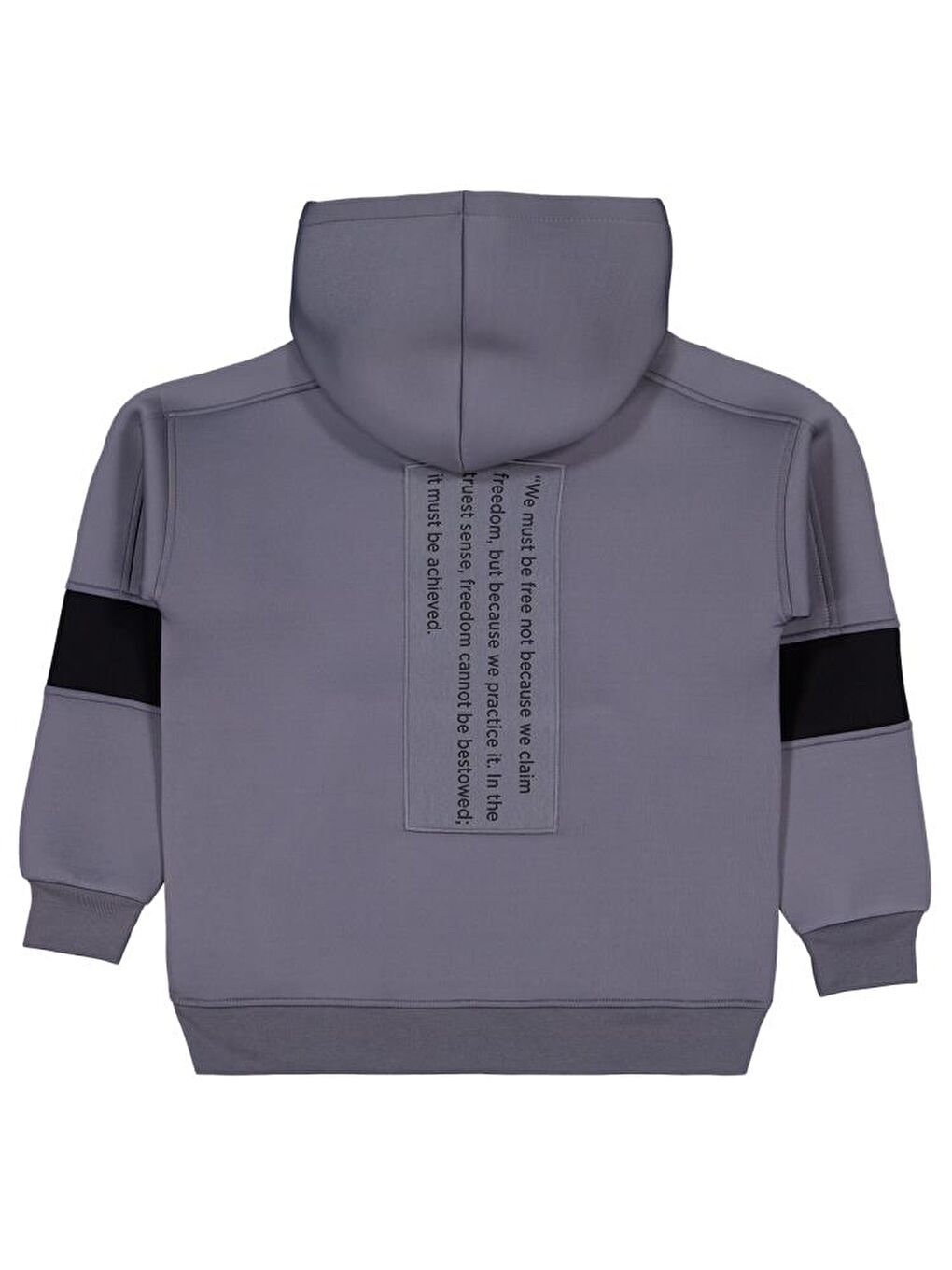 Antrasit Boys Kordinat Baskılı 10-13 Yaş Sweatshirt - Gri 11-12 Yaş-1