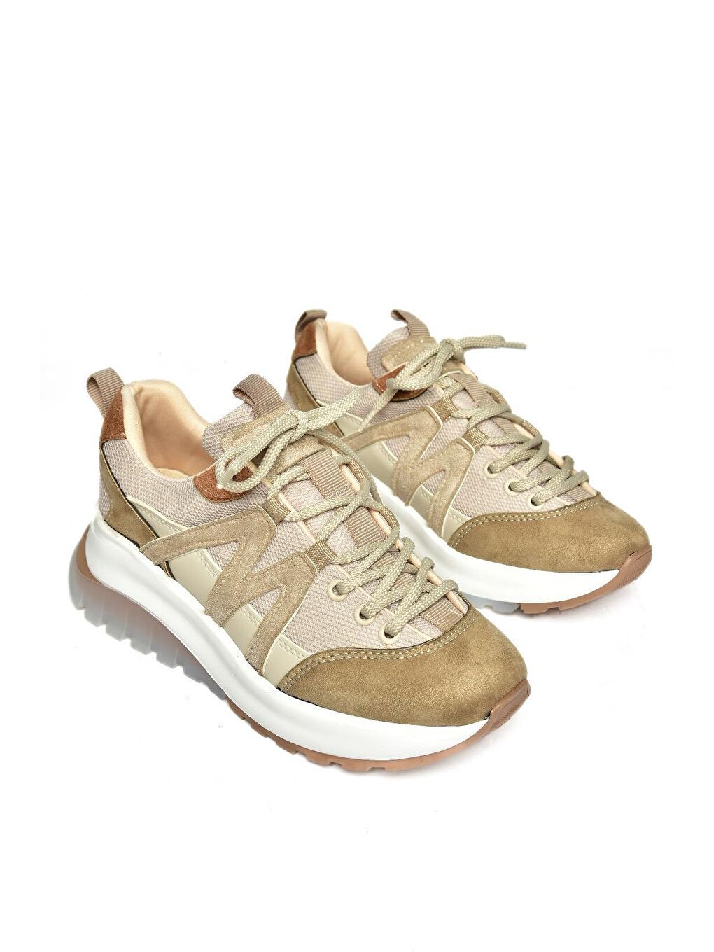 Bej S9731130 Vizon Kadın Sneakers-6