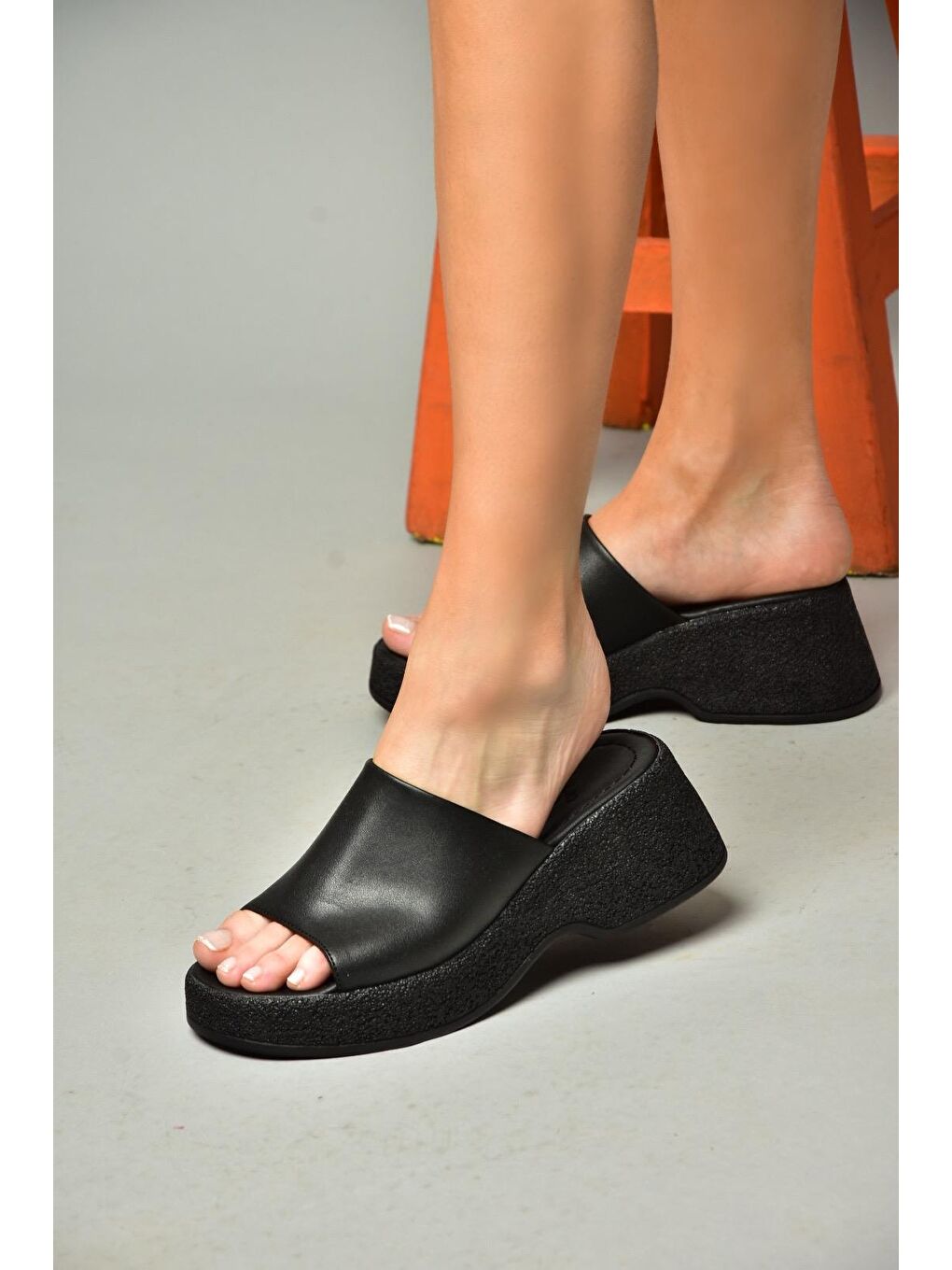 S9967412 Siyah Kadın Terlik-3