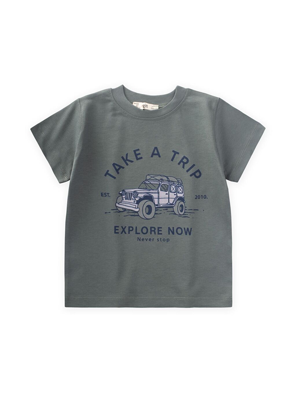 Yeşil Erkek Çocuk Baskılı Tişört