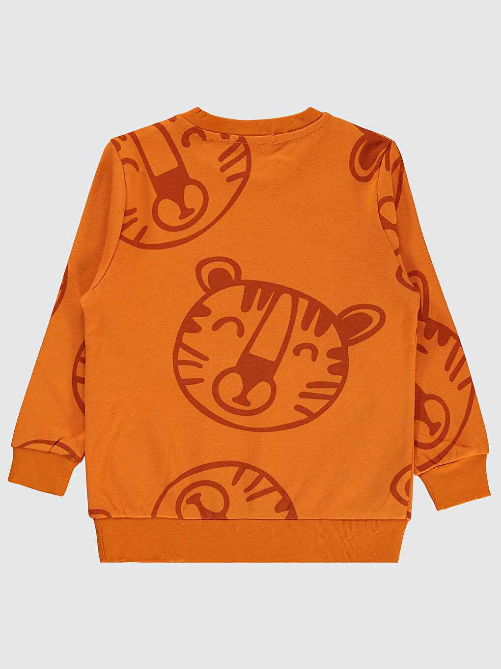 Turuncu Boys Erkek Çocuk Sweatshirt 2-5 Yaş Koyu Oranj-1
