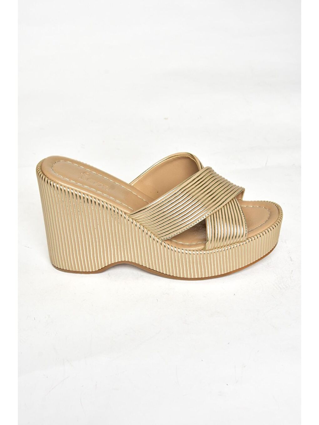 Sarı S2501014 Altın Kadın Terlik