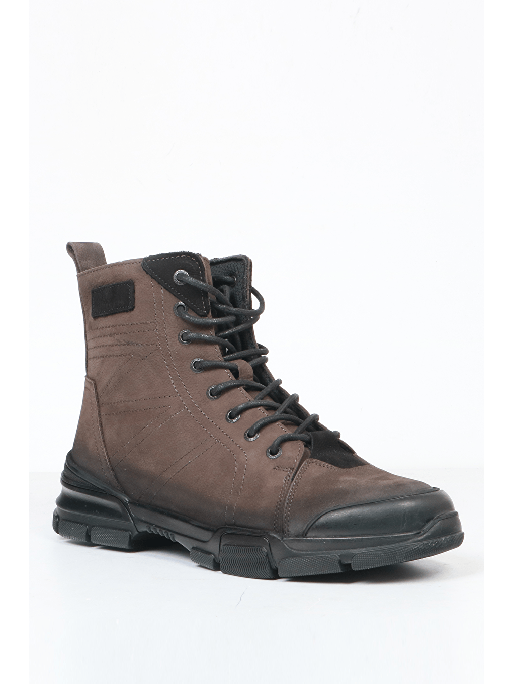 Bonn Hakiki Deri Gri Torje Outdoor Kadın Bot-2