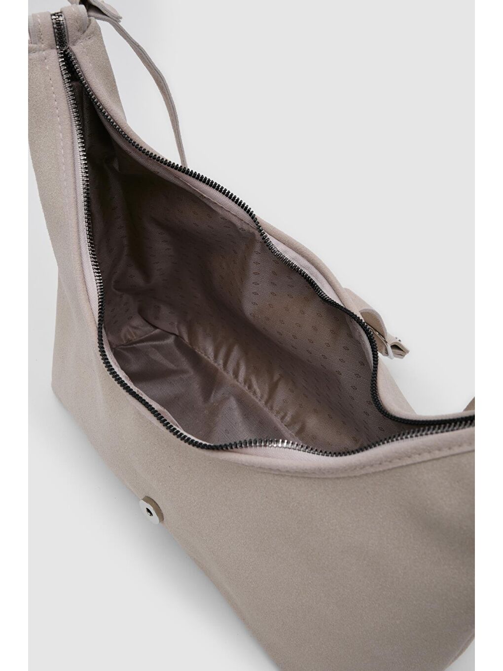 Ekru Marilla Süet Vintage Omuz Çantası Krem-2