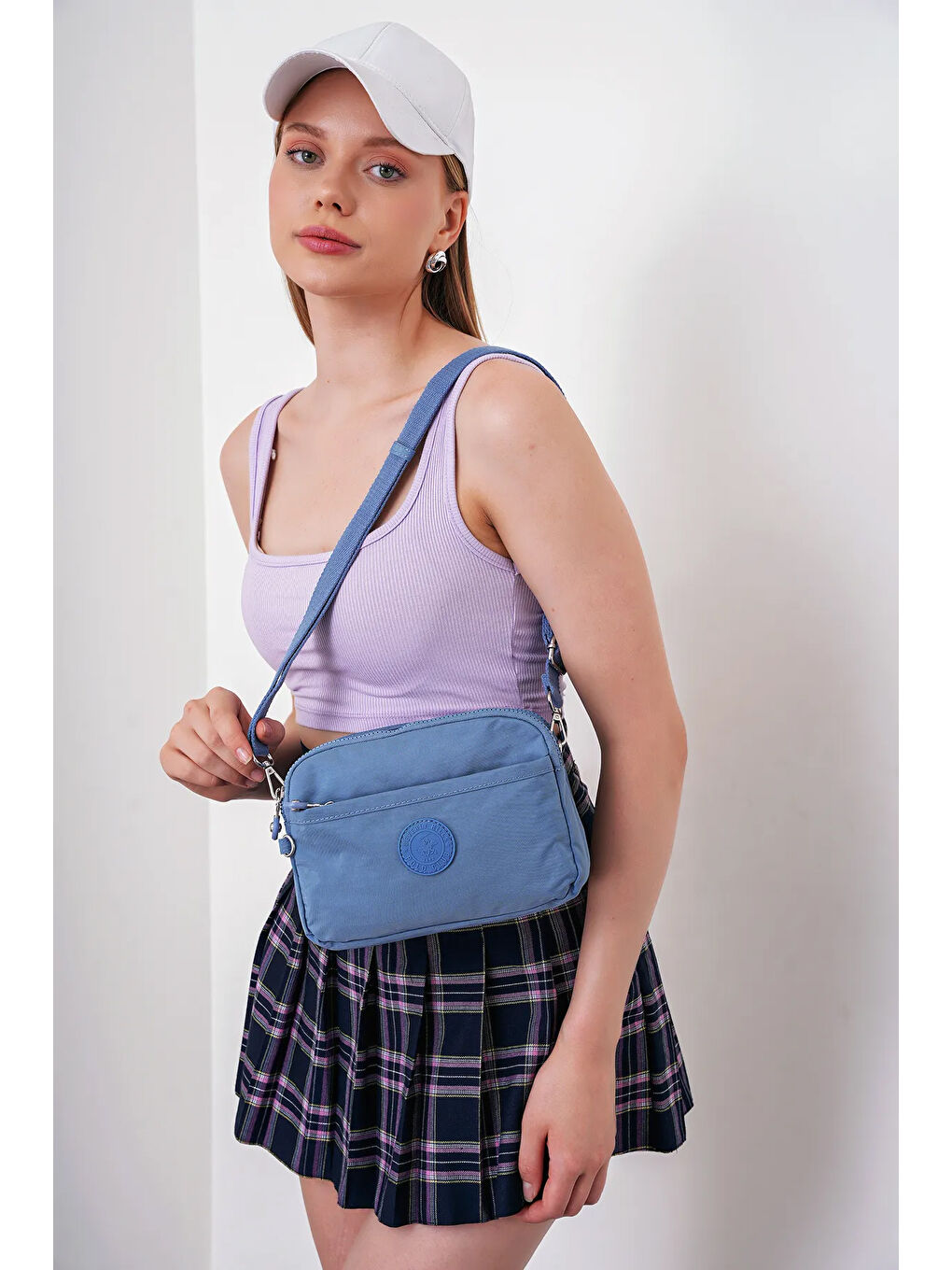 Mavi Çapraz Askılı Kadın Çanta BHPC6002-2