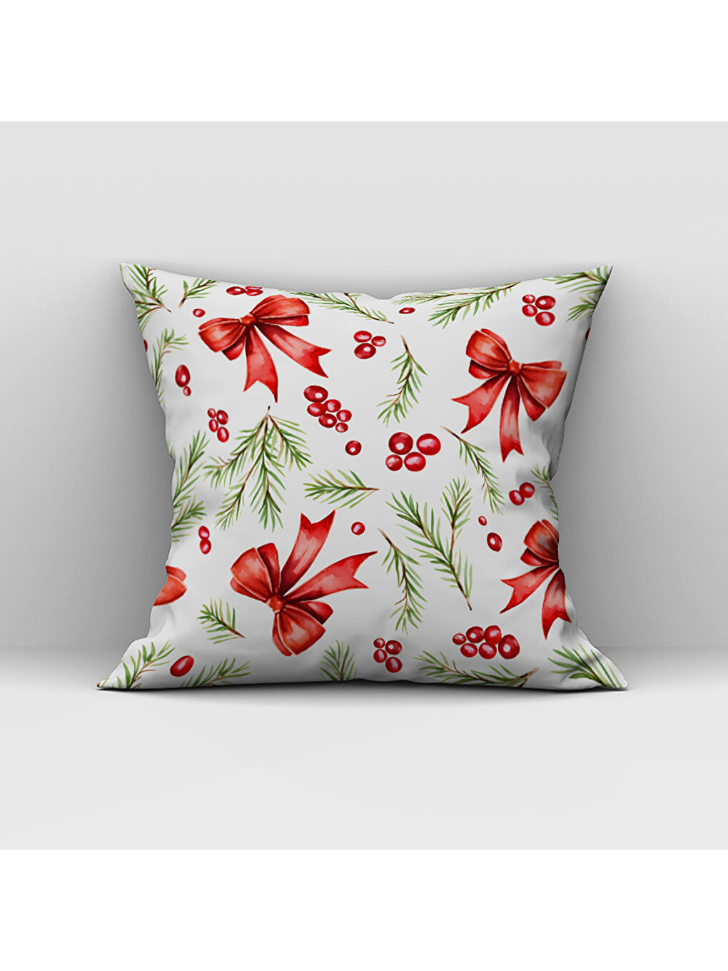 Karışık Sevgililer Günü Özel Kalp Desenli Çift Taraflı Baskılı Kadife Kırlent Kılıfı   43x43 cm-1