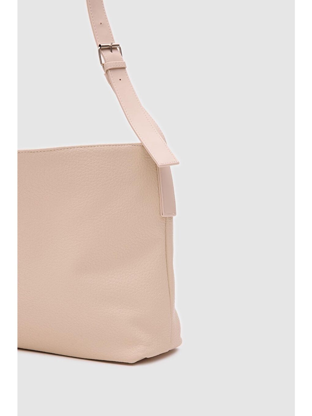 Ekru Agatha Deri Omuz Çantası Krem-3