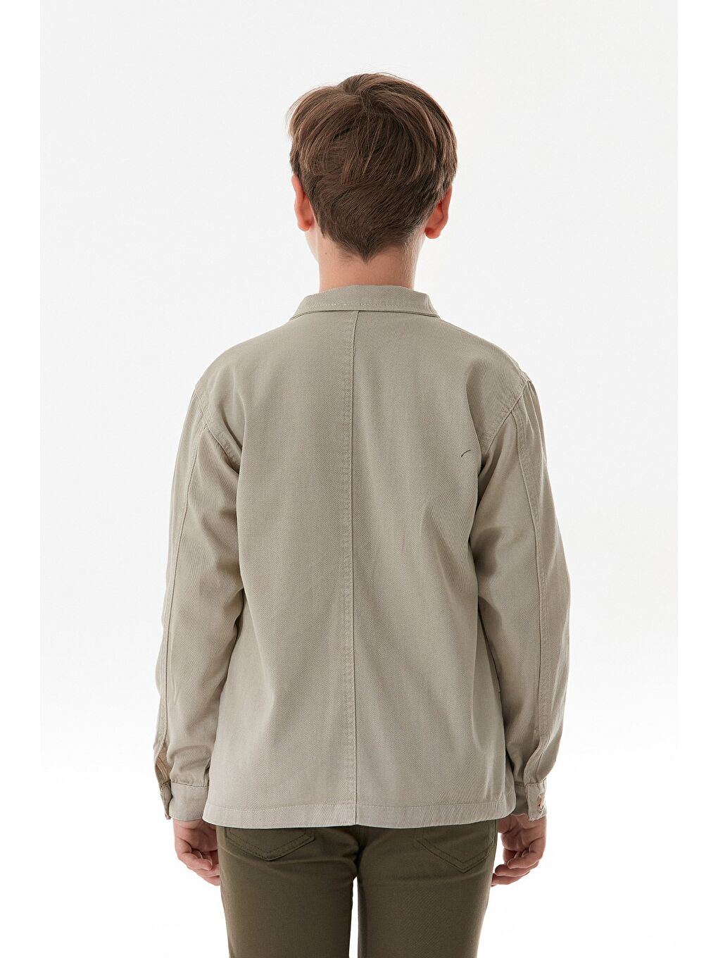 Bej %100 Pamuk Baskılı i Cepli 2 Li Erkek Çocuk Takım-3