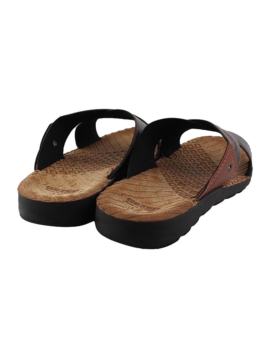 Kahverengi Yazlık Klasik Erkek Terlik-2