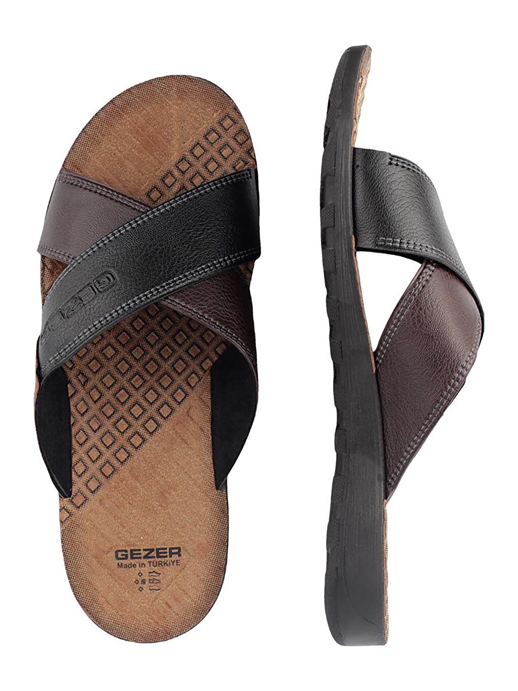 Kahverengi Yazlık Klasik Erkek Terlik-6