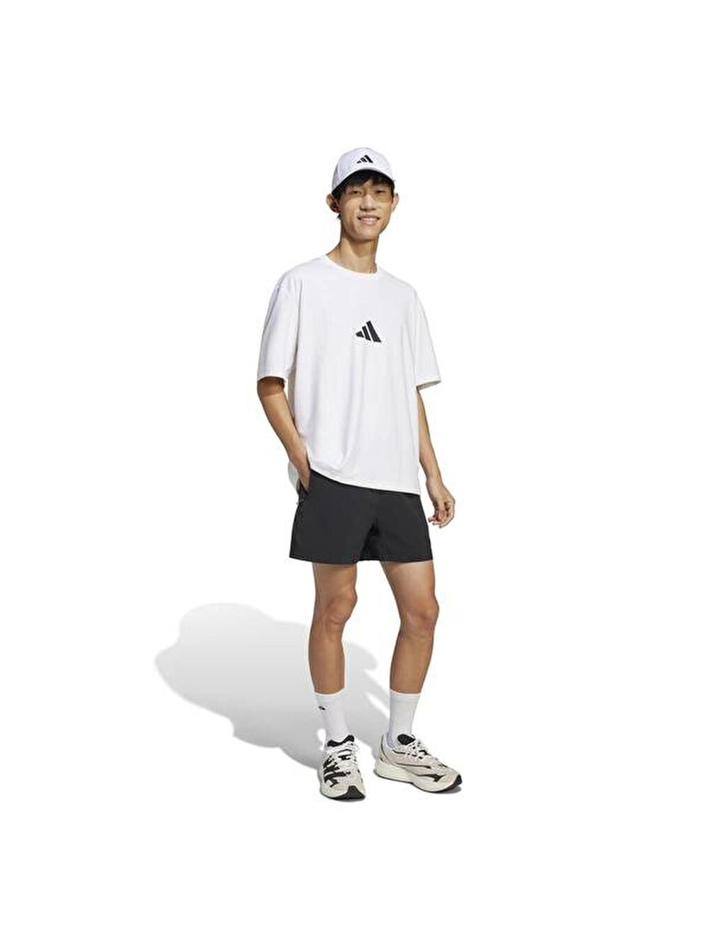 Z.N.E. Loose Fit Erkek Beyaz Yuvarlak Yaka Tişört-2