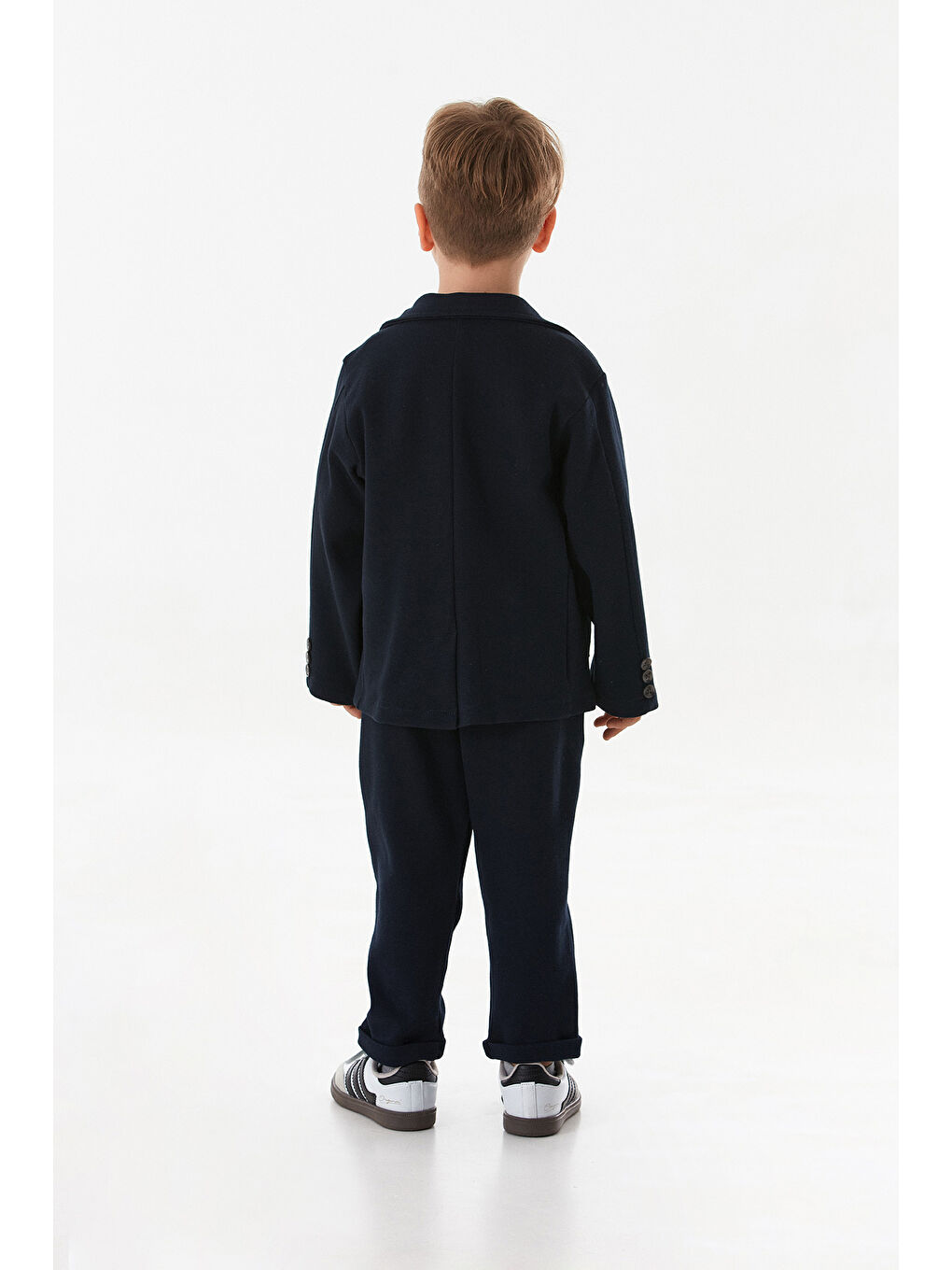 Lacivert Kolye Baskılı 3 Lü Erkek Çocuk Takım-2